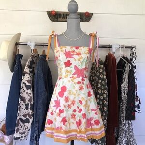 Trixxi by Francesca's NWOT Mini Pink Girly Summer Dress Womens Size Small